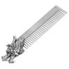 Baluue Metal Hair Comb Dragon Design Zinc Alloy Detangler for Men Women Dual Function Hair Beard Styling Tool Portable Grooming Essential view 1