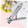 BIUDECO 3pcs Stainless Steel Nail Clippers Set for Nail Art Manicure Pedicure File Fork Kit Travel Grooming Tools view 2
