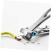 BIUDECO 3pcs Stainless Steel Nail Clippers Set for Nail Art Manicure Pedicure File Fork Kit Travel Grooming Tools view 3