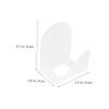 OHPHCALL 2pcs Transparent Acrylic Handheld Mixing Palette for Makeup Artists Heart Long Shape Foundation Eyeshadow and Creams Lightweight Easy to Clean view 4