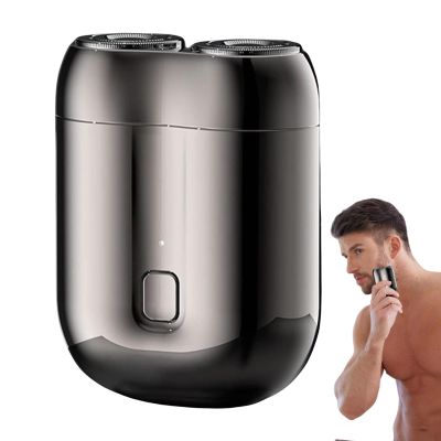 Pocket Shaver USB Shavers for Men, Rechargeable Waterproof Compact Electric Shaver, Double Head Razors, Minis Portable Electric Razors, for Home, Car, Travel
