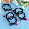 VINTORKY 10pcs Cherry Hair Ties for Women Elastic Stretch Ponytail Holders Red Hair Accessories for Everyday Use for Girls and Women view 2