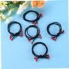 VINTORKY 10pcs Cherry Hair Ties for Women Elastic Stretch Ponytail Holders Red Hair Accessories for Everyday Use for Girls and Women view 4
