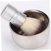 HONMEET Professional Shaving Brush Set Stainless Steel Bowl High-grade Bristles for Home and Salon Use Non- Handle for All Shaving Soaps view 2
