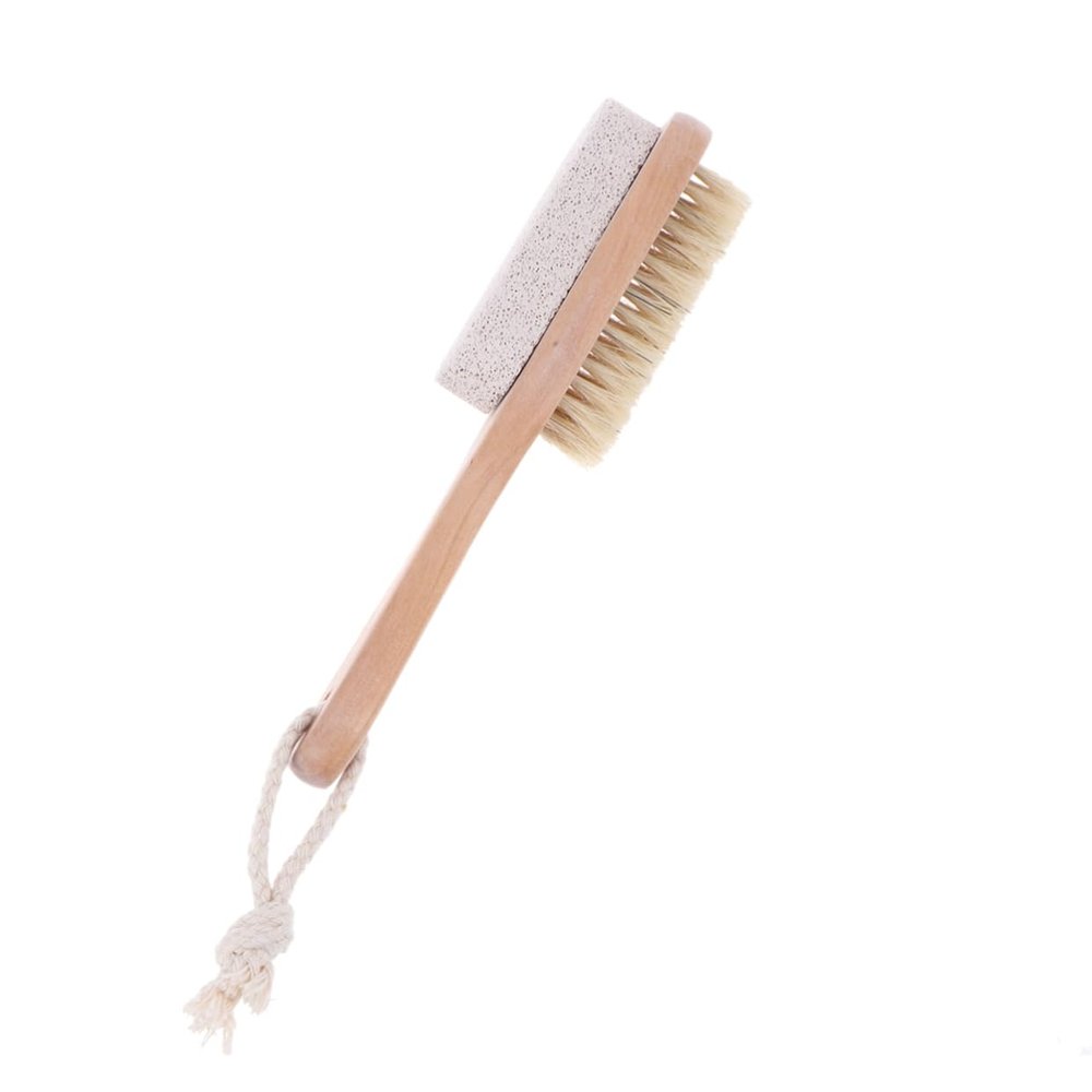 VINTORKY Shower Foot Scrubber Bristle Brush Pumice Stone Remover Dead Skin Removal for Feet