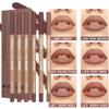 Beauty Glazed 6pcs Nude Brown Lip Liner Makeup Set - Waterproof & Smudge-Proof Matte Pencil, Long-Lasting & Durable, Smooth & Easy Glide, Non-Smudge, Contouring, Filling & Layering (NUDE-PINK Set) view 2
