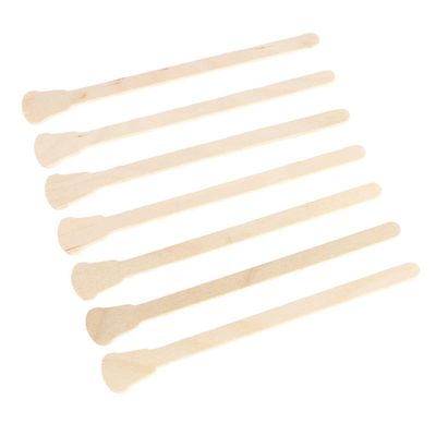 Baluue 200pcs Hair Wax Stick for Flyaways Wooden Applicator Sticks for Eyebrow Waxing Hard Wax Salon Home Use