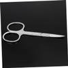 Baluue 2pcs Stainless Steel Nose Hair Scissors Rounded Curved Blades for Safe Eyebrow Trimming view 2