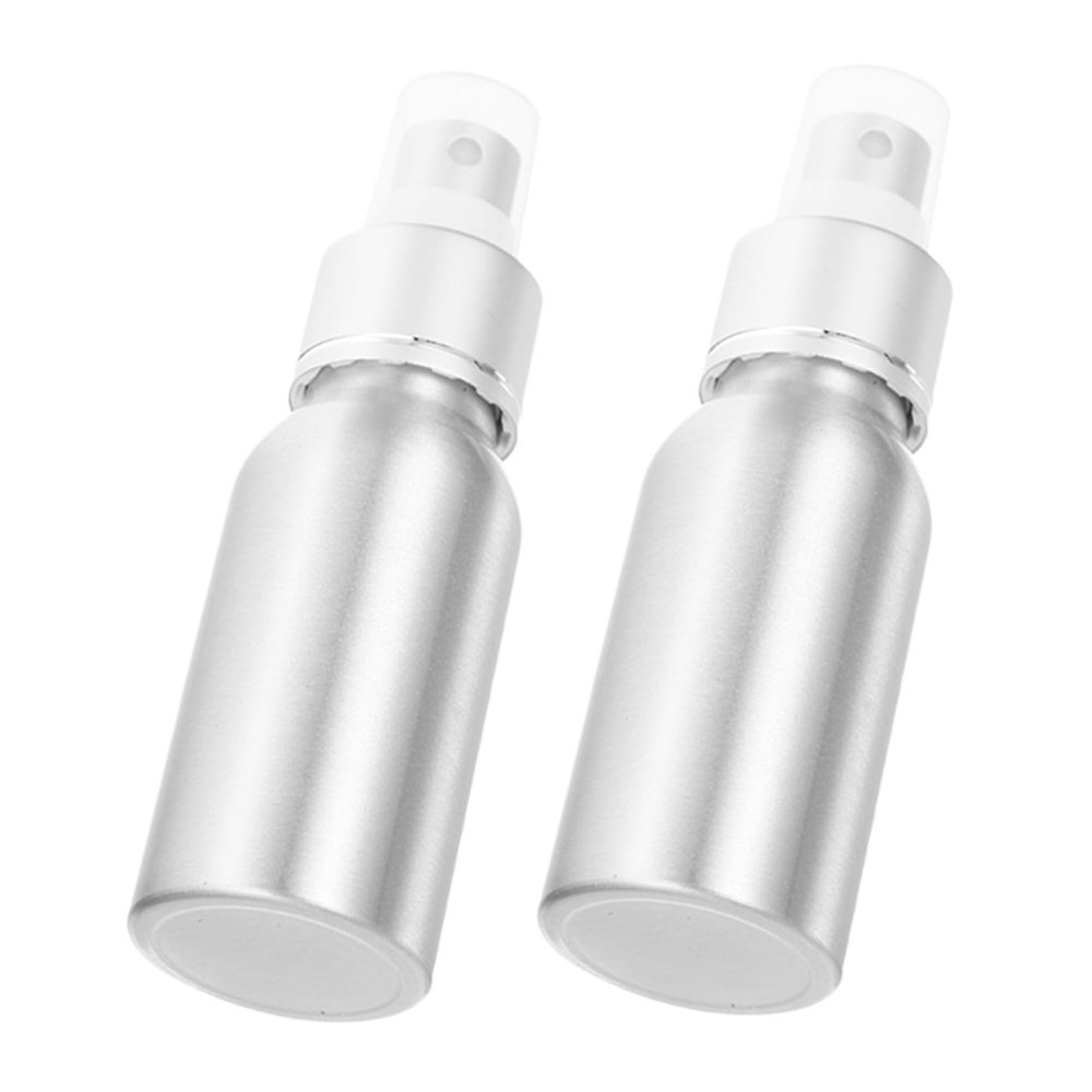 OHPHCALL 2 Pack 50ml Refillable Aluminum Atomizer Bottles for Spritzing