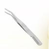 Baluue Portable Stainless Steel Eyebrow Tweezer Comb Compact Makeup Tool for Eyelash Extensions and Eyebrow Grooming Silver Finish view 4