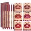 Beauty Glazed 6pcs Nude Brown Lip Liner Makeup Set - Waterproof & Smudge-Proof Matte Pencil, Long-Lasting & Durable, Smooth & Easy Glide, Non-Smudge, Contouring, Filling & Layering (PINK-ROSY Set) view 2