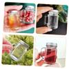 16pcs Glass Storage Jar Essential Oil Perfume Small Glass Bottles for Liquids Little Bottles Handle Cup Aluminum Travel Filling/1864 view 4