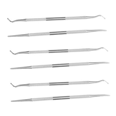 Mikinona 6pcs Nail Dirt Removal and Cleaning Tools Ergonomic Toenail Groove Spoon for Nail Care and Pedicure at Home Salon Durable Design for Quick Dirt Removal