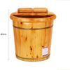 JOMRTS Wood Foot Bath Bucket Household Foot tub Foot Bath Barrel Foot Bath Tub Foot Bath Barrel Winter Lightweight Bamboo Tube Pedicure Barrel Footbath with Lid Household (1) view 2