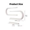 Nail Polish Wall Rack, Metal Wall Mounted Shelves, Nail Polish Holder, U-Shaped Perfume Storage Display Rack, Nail Polish Organizer Wall, Hanging Salon Beauty Nail Shop Organizer Holder(White,8-Piece view 2
