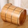 JOMRTS Pedicure Foot Soak Tub Footbath,Oak Foot Bath Barre,Smooth and Delicate Pedicure Barrels for Soaking Feet Spa Wooden Tub Foot Care with Lid Foot Spa Household Wash Ba (A) view 4