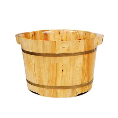 JOMRTS Foot Tub Wooden Foot Basin Foot Tub, Solid Wood Foot Tub, Foot Tub, Pedicure Basin, Foot Massage Basin, Home, Hotel