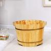 JOMRTS Foot Tub Wooden Foot Basin Foot Tub, Solid Wood Foot Tub, Foot Tub, Pedicure Basin, Foot Massage Basin, Home, Hotel view 2