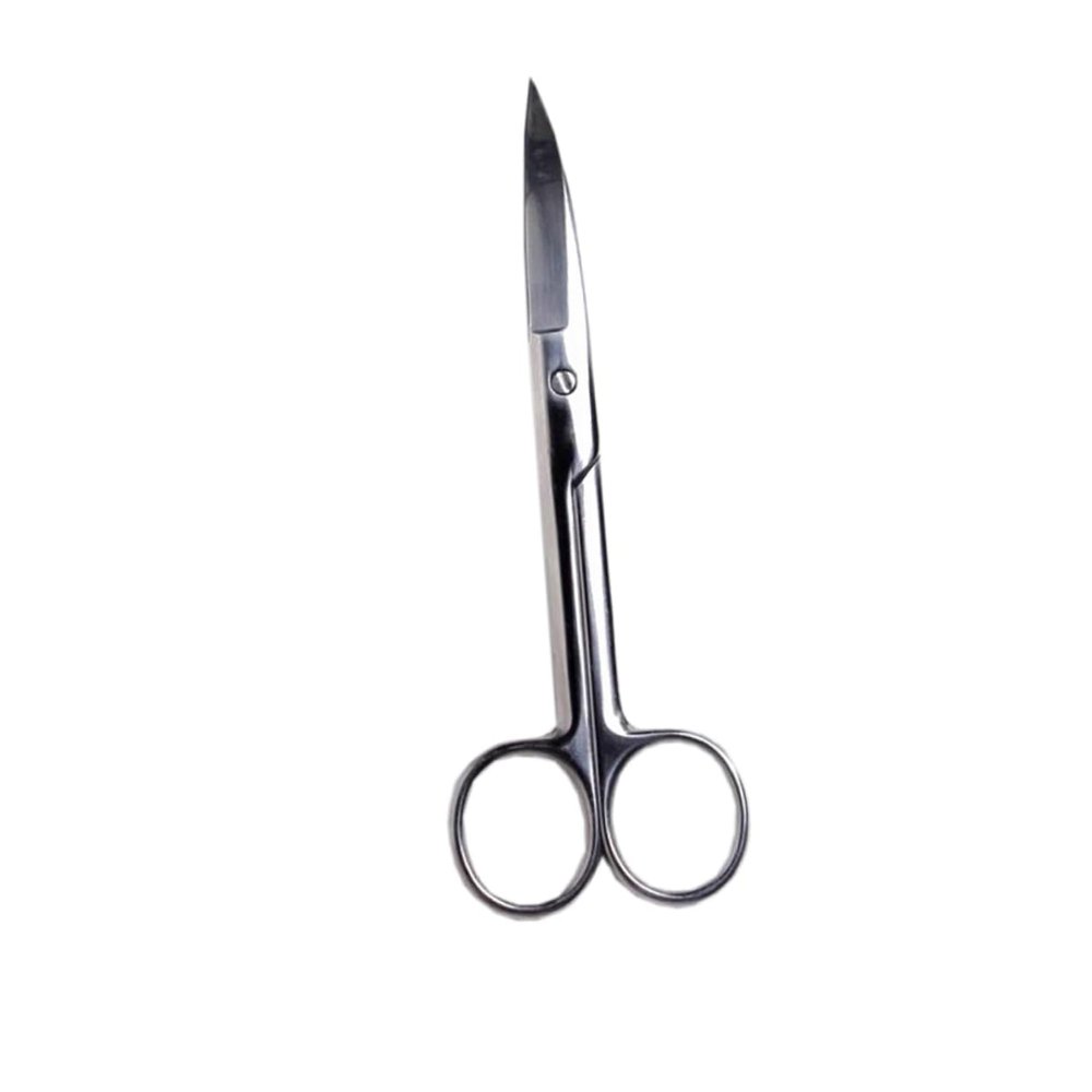 Baluue Stainless Steel Eyebrow Scissors Precision Makeup Tool for Eyebrow Trimming Portable Small Scissors for Travel Grooming Accessory Pvc Package