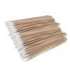Baluue 600 Pcs Pet Cleaning Swabs Single Head Wood Stick Cotton Swabs for Ear Cleaning and Makeup Removal view 1