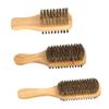 Baluue 3pcs Boar Bristle Beard Brush Set for Men Dual-sided Grooming Brushes Portable Beard Care Kit with Small Medium and Large for Easy Styling and Cleaning view 1