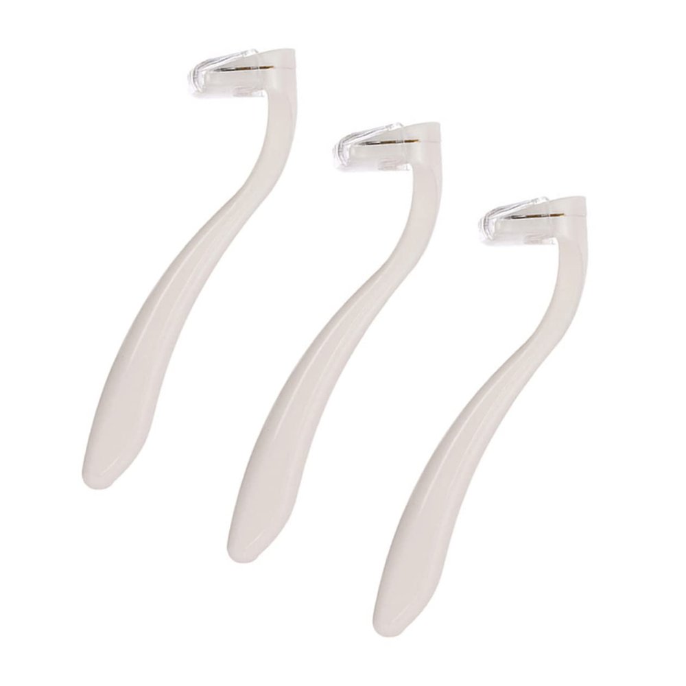 Baluue 3pcs Quick Smooth Women's Shaver Razor for Body Arms Legs Privates Hair Removal