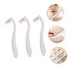 Baluue 3pcs Quick Smooth Women's Shaver Razor for Body Arms Legs Privates Hair Removal view 3