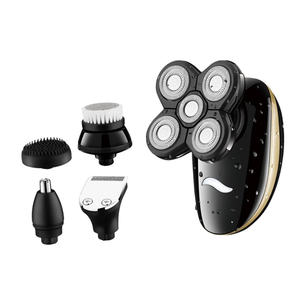 Baluue Rechargeable Washable Razor Beard Trimmer Electric Shaving Machine for Men Dual Purpose Rotary Shaver for Wet Dry Use with USB Charging