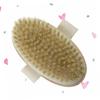 OHPHCALL Bath Exfoliating Brush Teak Shower Brush Boar Bristle Handle Bath for Body Massage Detangling view 4