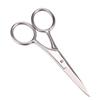 Baluue 2 Pcs Stainless Steel Mustache Trimmer Scissors Beard Scissor Set for Men Professional Beard Shears Hair Cliers for Barbershop Home Diy Silver Finish view 1