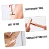 Baluue Old Style Manual Razor Anti-slip Handle for Safe Beard Hair Shaving Chrome Plated Durable Design Detachable Cutter Head for Easy Maintenance for Home and Travel Use view 4