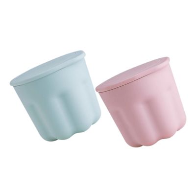 CIYODO 2sets Makeup Brush Cleaning Bowl Durable Silicone Makeup Brush Washer for Easy Cleaning for Beauty Tools and Sponges Includes Colors Pink Green