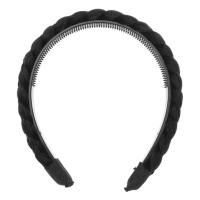 Baluue Suede Braid Headband for Women and Girls Lightweight Fashion Hair Accessory Padded Design Black for Everyday Use and Special Occasions