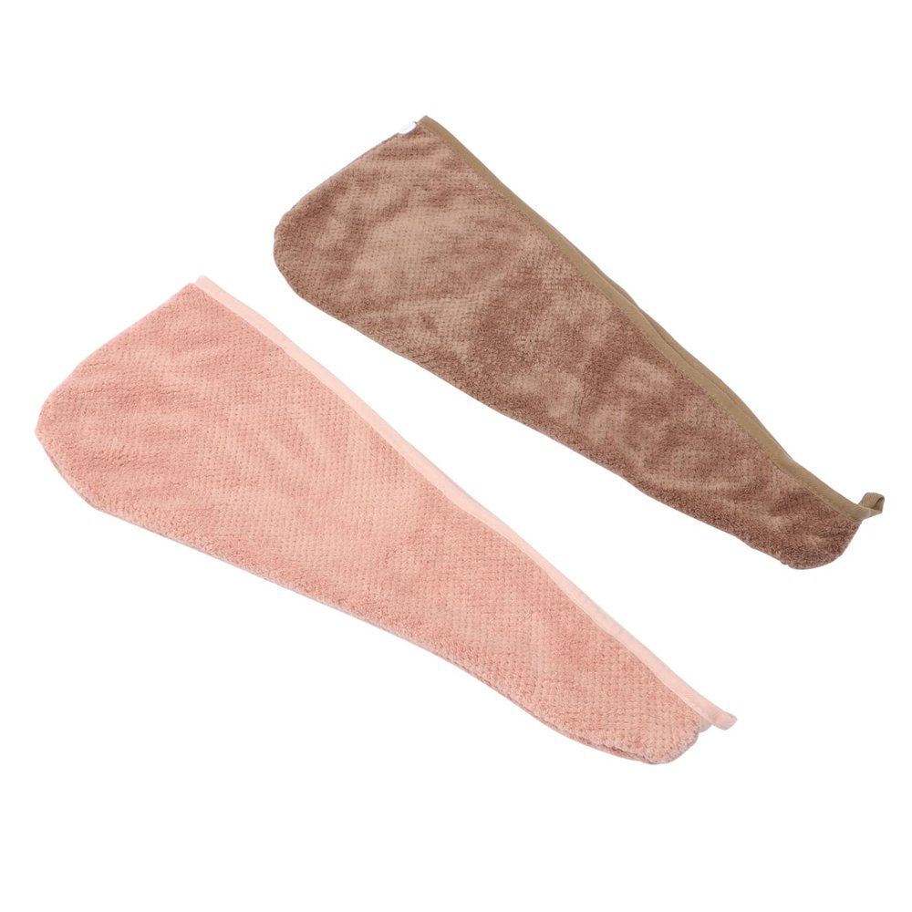 Baluue 2pcs Microfiber Dry Hair Hat Head Wrap Hair Dry Wraps Towel Shower Cap for Bathroom