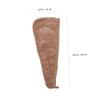 Baluue 2pcs Microfiber Dry Hair Hat Head Wrap Hair Dry Wraps Towel Shower Cap for Bathroom view 2