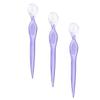 Baluue 3pcs Eyebrow Razors Set Stainless Steel Trimmers for Precision Grooming Lightweight Beauty Tools for Women Travel-Friendly Design Purple view 1