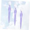 Baluue 3pcs Eyebrow Razors Set Stainless Steel Trimmers for Precision Grooming Lightweight Beauty Tools for Women Travel-Friendly Design Purple view 3