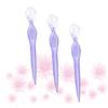 Baluue 3pcs Eyebrow Razors Set Stainless Steel Trimmers for Precision Grooming Lightweight Beauty Tools for Women Travel-Friendly Design Purple view 4