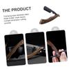 Baluue Retro Style Foldable Shaver Holder Portable Stainless Steel Beard Trimmer Stand for Men Easy to Use Shaving Accessory with Head for Precision Cutting view 3