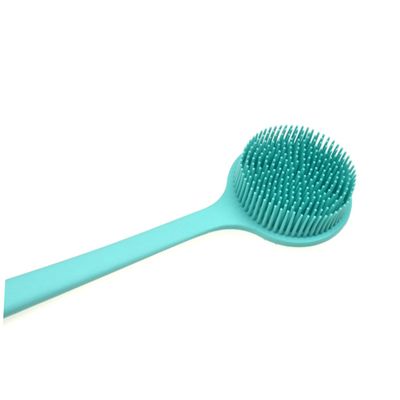 Baluue Home Bath Handled Silicone Scrubber Brush for Exfoliating Gentle Body Massage and Cleaning Tool