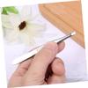 Baluue 2pcs Stainless Steel Eyebrow Clip Hair Removal Eyebrow Tweezer Makeup Tool Removable Clip Random Color view 4