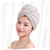 Baluue 2pcs Hair Drying Cap Quick Drying Towel Absorbent Cap for Dry Hair Random Color view 2