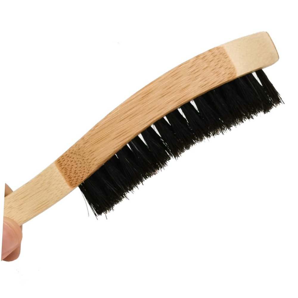 Baluue Handle Portable Solid Wood Beard Brush for Men Grooming Tool for Home and Barber Shop Beard Care Accessory Design