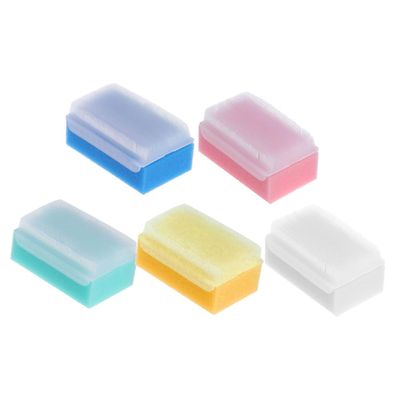 TOVINANNA 5pcs Shower Brush Soft Sponge Bathing Scrubber for Boys and Girls Yellow