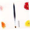 Baluue Retractable Lip Brush with Metal Shell Compact Portable Makeup Tool Dual-ended Applicator for Lipstick and Lip Gloss Flexible Design Black Gradient Color view 2