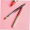 Baluue Retractable Lip Brush with Metal Shell Compact Portable Makeup Tool Dual-ended Applicator for Lipstick and Lip Gloss Flexible Design Black Gradient Color view 4