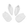 BIUDECO 2pairs Paraffin Wax Gloves for Hand and Feet Therapy Insulated Mitt Covers for Washable Cloth with Snap Closure for Heat Retention White Color view 1