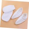 BIUDECO 2pairs Paraffin Wax Gloves for Hand and Feet Therapy Insulated Mitt Covers for Washable Cloth with Snap Closure for Heat Retention White Color view 2