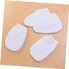 BIUDECO 2pairs Paraffin Wax Gloves for Hand and Feet Therapy Insulated Mitt Covers for Washable Cloth with Snap Closure for Heat Retention White Color view 3
