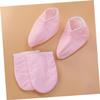 BIUDECO 2pairs Exfoliating Bath Gloves Paraffin Wax Mitts for Hand Heat Therapy Insulated Manicure Gloves Overnight view 4